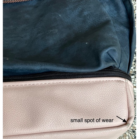 Petunia pickle bottom Pivot Pack indigo‎ blush diaper bag backpack leather vegan - Picture 7 of 16